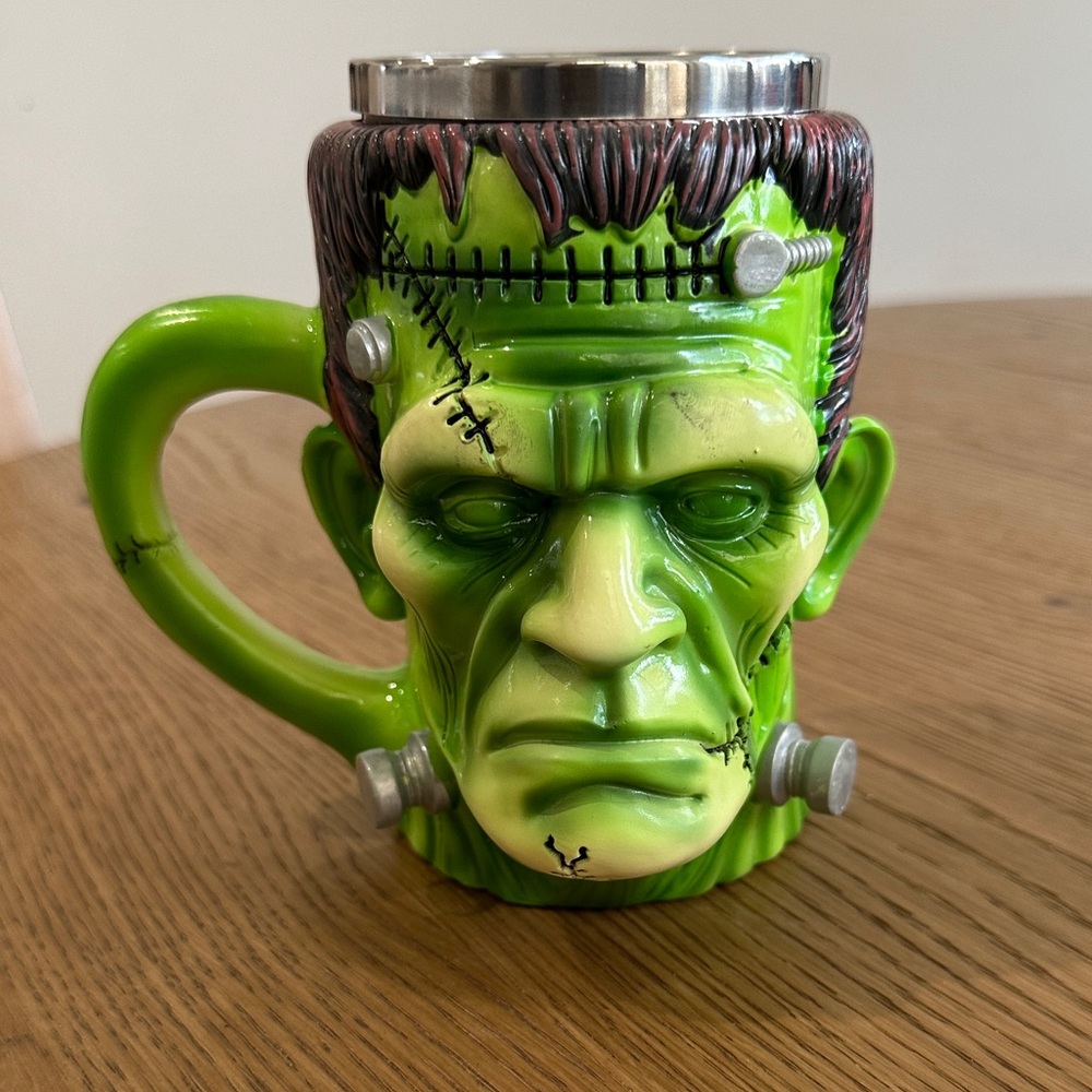 Green Frankenstein Mug with Stainless Steel Interior